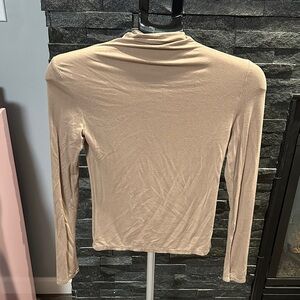 Elegant Tan Long Sleeve Top